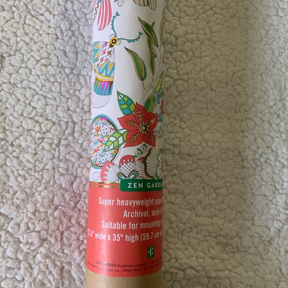 NEW Pauper Press Studio Series Gold Foil coloring poster, Zen Garden pattern - Picture 4 of 8